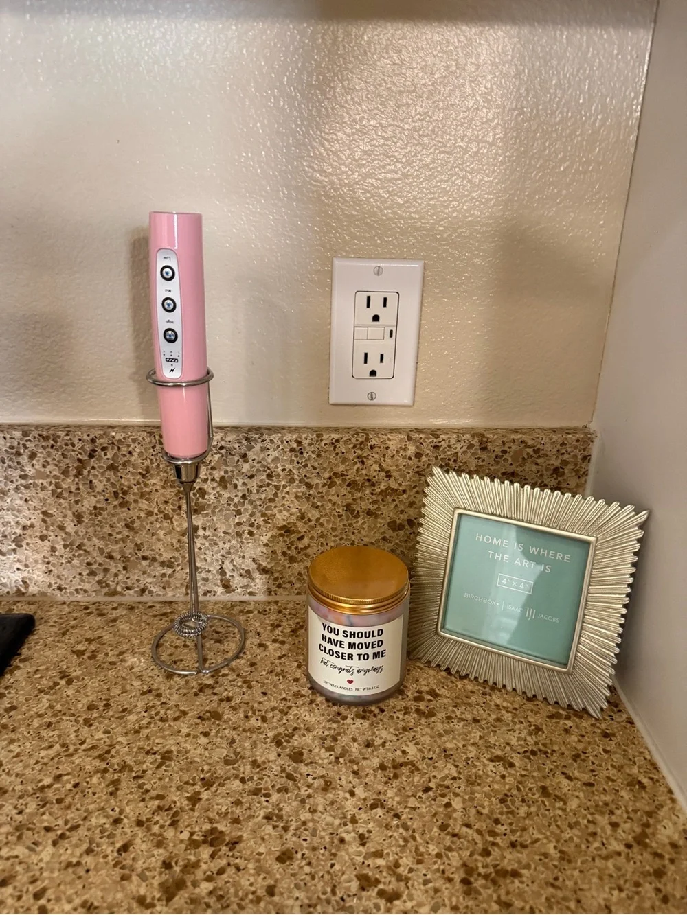 Rechargeable Milk Frother Pink | 3-Speed | USB-C | Stand Included 🌸